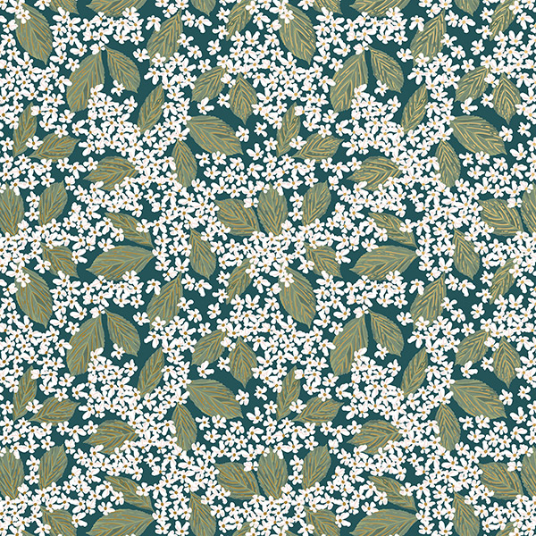 Cottage Floral Wrapping Paper, 24"x208', Quarter Ream Roll
