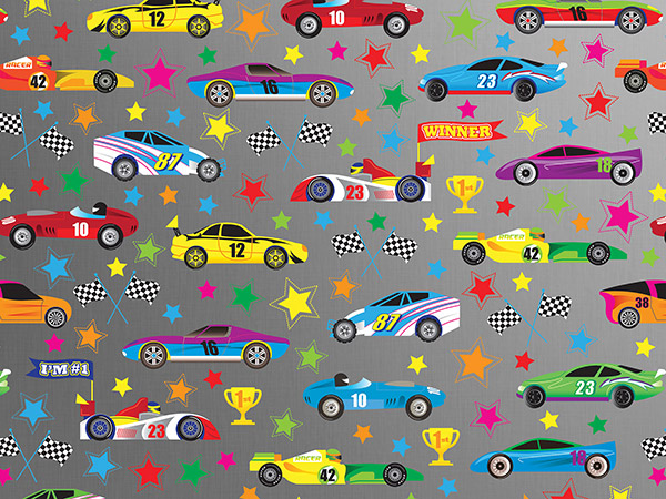 Racer Wrapping Paper, 24"x417', Half Ream Roll