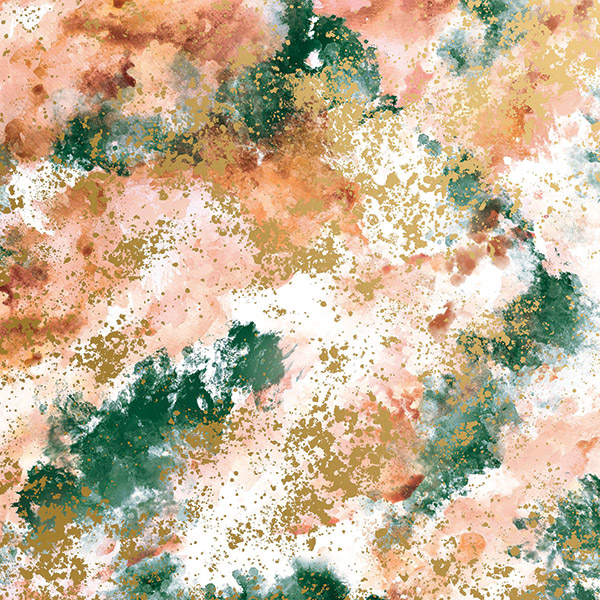 Watercolor Abstract Wrapping Paper, 30"x833', Full Ream Roll