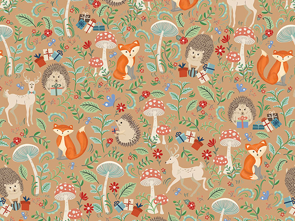 Krafty Fox Wrapping Paper, 24