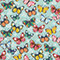 Colorful Butterflies Wrapping Paper 24"x417', Half Ream Roll-thumbnail