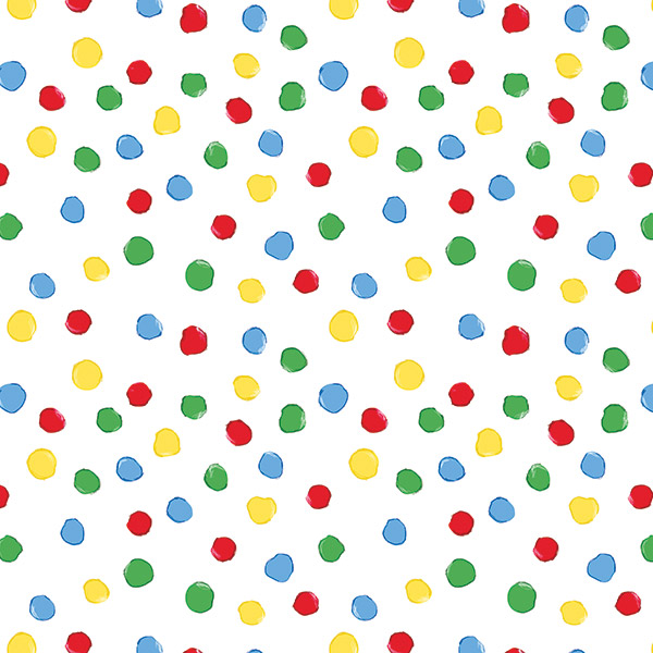 Fun Dots Wrapping Paper, 30"x833', Full Ream Roll