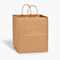 Natural Brown Kraft Shopping Bags, Joey 10x5x10", 100 Pack-thumbnail