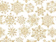 Sparkleflake Gold White Gift Wrap, 24"x417', Half Ream Roll-thumbnail