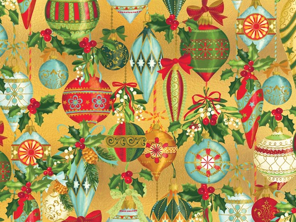 Ornamental Beauty Gift Wrap, 30"x417', Half Ream Roll