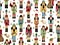 Traditional Nutcracker Gift Wrap, 30"x833', Full Ream Roll-thumbnail