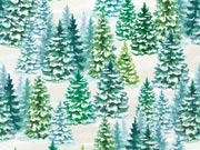 Snowy Trees Wrapping Paper, 24"x417', Half Ream Roll-thumbnail