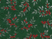 Holiday Floral Green