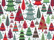 Holographic Trees Gift Wrap, 24"x417', Half Ream Roll-thumbnail