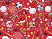 Festive Sports Wrapping Paper, 30"x833', Full Ream Roll-thumbnail