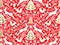 Red Scandinavian Gift Wrap, 30"x104' Roll-thumbnail
