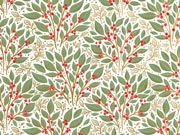 Holly Tapestry White Gift Wrap, 30"x208', Quarter Ream Roll-thumbnail