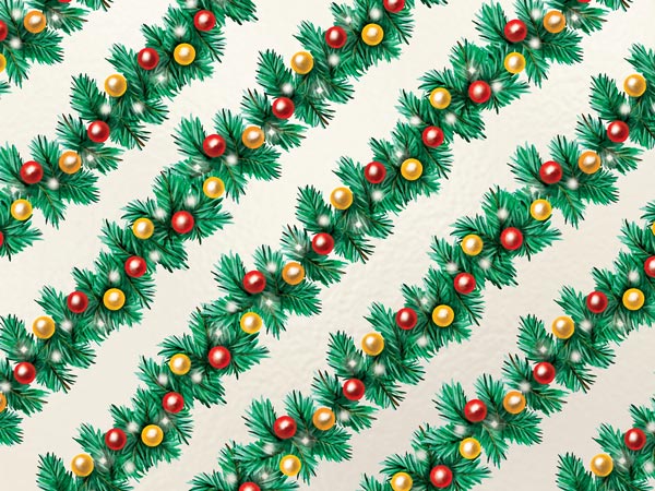 Garlands Wrapping Paper, 24"x417', Half Ream Roll