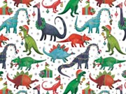 Decked Out Dinosaur Gift Wrap, 30"x833', Full Ream Roll-thumbnail