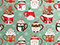 Cocoa Christmas Wrapping Paper, 30"x208', Quarter Ream Roll-thumbnail