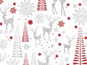 Sparkling Reindeer Wrapping Paper, 24"x833', Full Ream Roll-thumbnail
