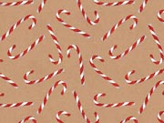 Candy Cane Glitter Wrapping Paper, 30"x417', Half Ream Roll-thumbnail