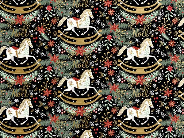 Rocking Horse Festive Wrap main image 0