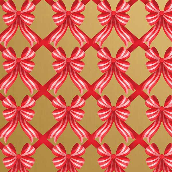 Glamorous Bows Wrapping Paper, 30"x833', Full Ream Roll