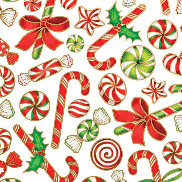 Candy Party Wrapping Paper, 24"x833', Full Ream Roll