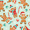 Gingerbread Cookies Gift Wrap, 24"x833', Full Ream Roll-thumbnail
