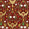 Holiday Damask Wrapping Paper, 30"x208', Quarter Ream Roll-thumbnail