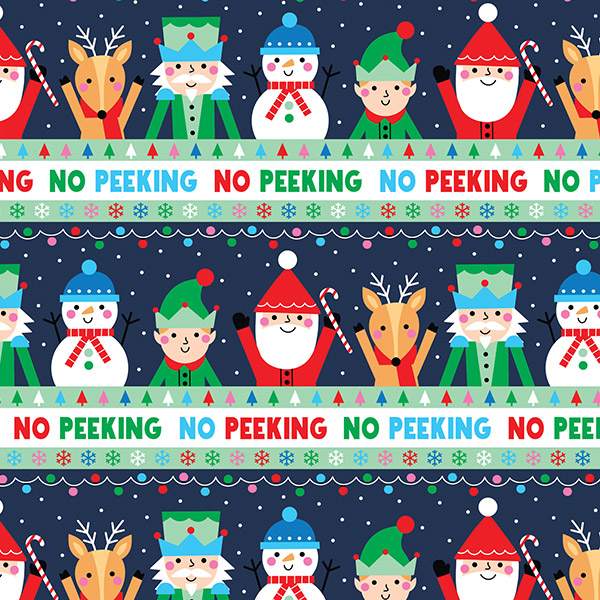 No Peeking Gift Wrap, 24"x208', Quarter Ream Roll