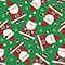 Sparkling Santa Green