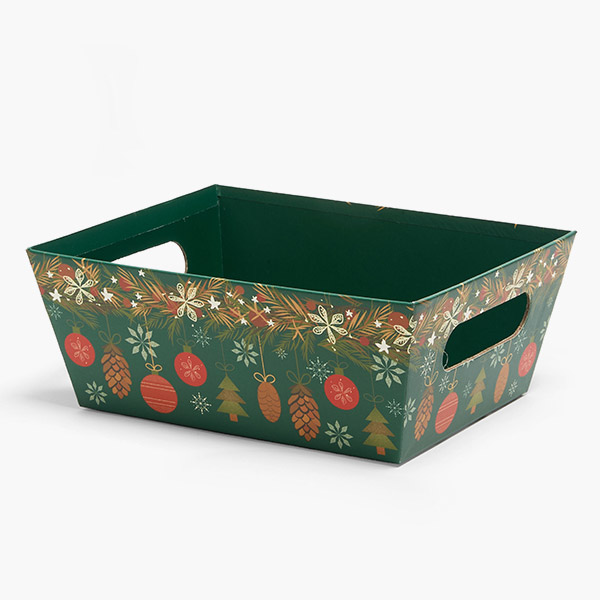 Cozy Ornaments Large Market Tray, 6 pack