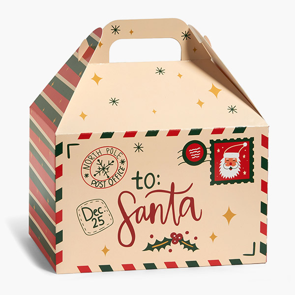 Letters to Santa Gable Box, 8.5x4.75x5.5", 6 Pack