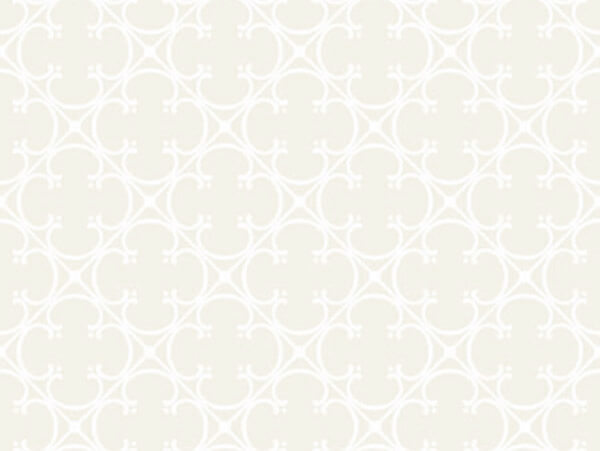 Ivory Quatrefoil Wrapping Paper 18"x833', Full Ream Roll