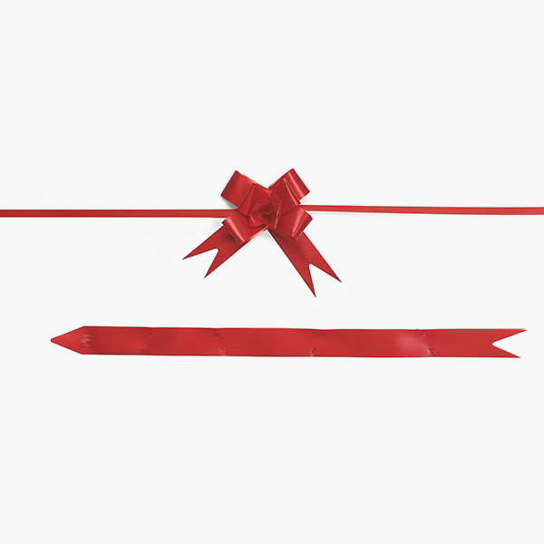 Mini Hot Red Butterfly Pull Bows 50 Pack