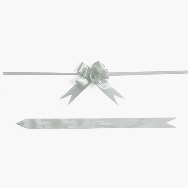 Mini Silver Butterfly Pull Bows, 50 Pack