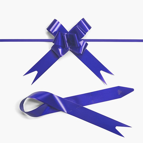 Medium Purple Butterfly Pull Bows, 100 Pack