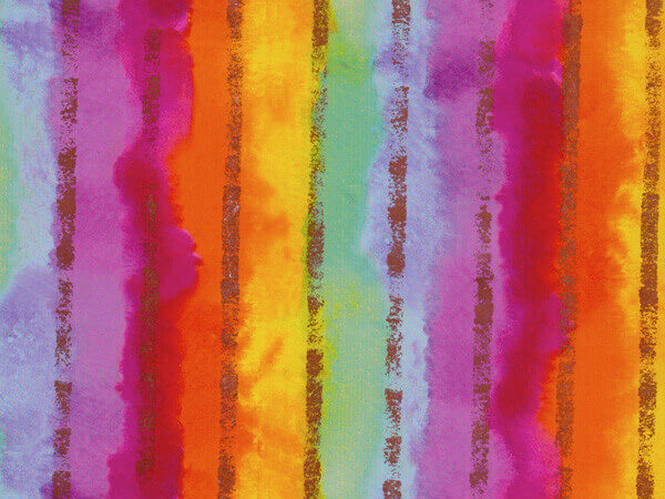 Rainbow Stripe Wrapping Paper 18"x417', Half Ream Roll