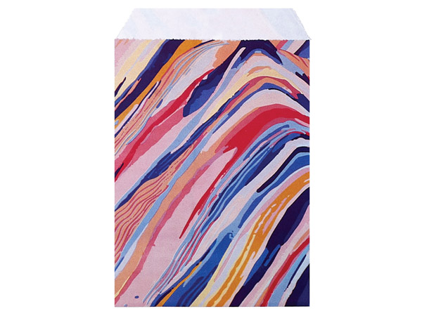 Painted Desert Paper Merchandise Bags, 4.75x6.75", 500 Pack
