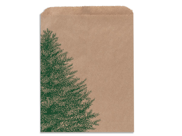 Evergreen Kraft Paper Merchandise Bags, 6.25x9.25", 500 Pack