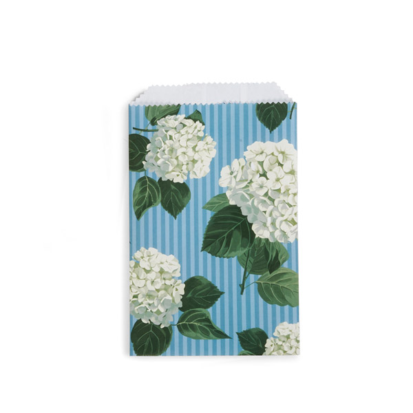 Hydrangea Blossoms Merchandise Bags, 6.25x9.25", 100 P