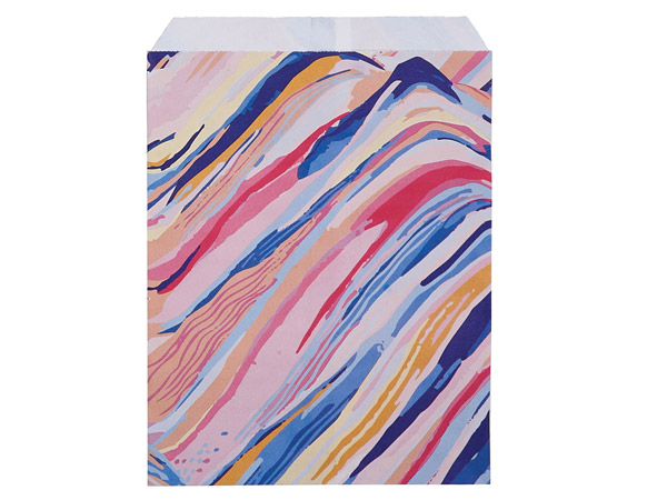 Painted Desert Paper Merchandise Bags, 6.25x9.25". 500 Pack