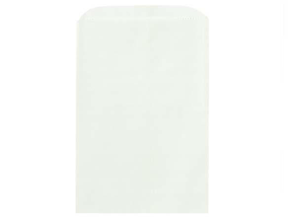 White Kraft Paper Merchandise Bags, 6.25x9.25", 1000 Bulk Pack