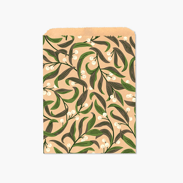 White Berries Paper Merchandise Bags, 8.5x11", 100 Pack