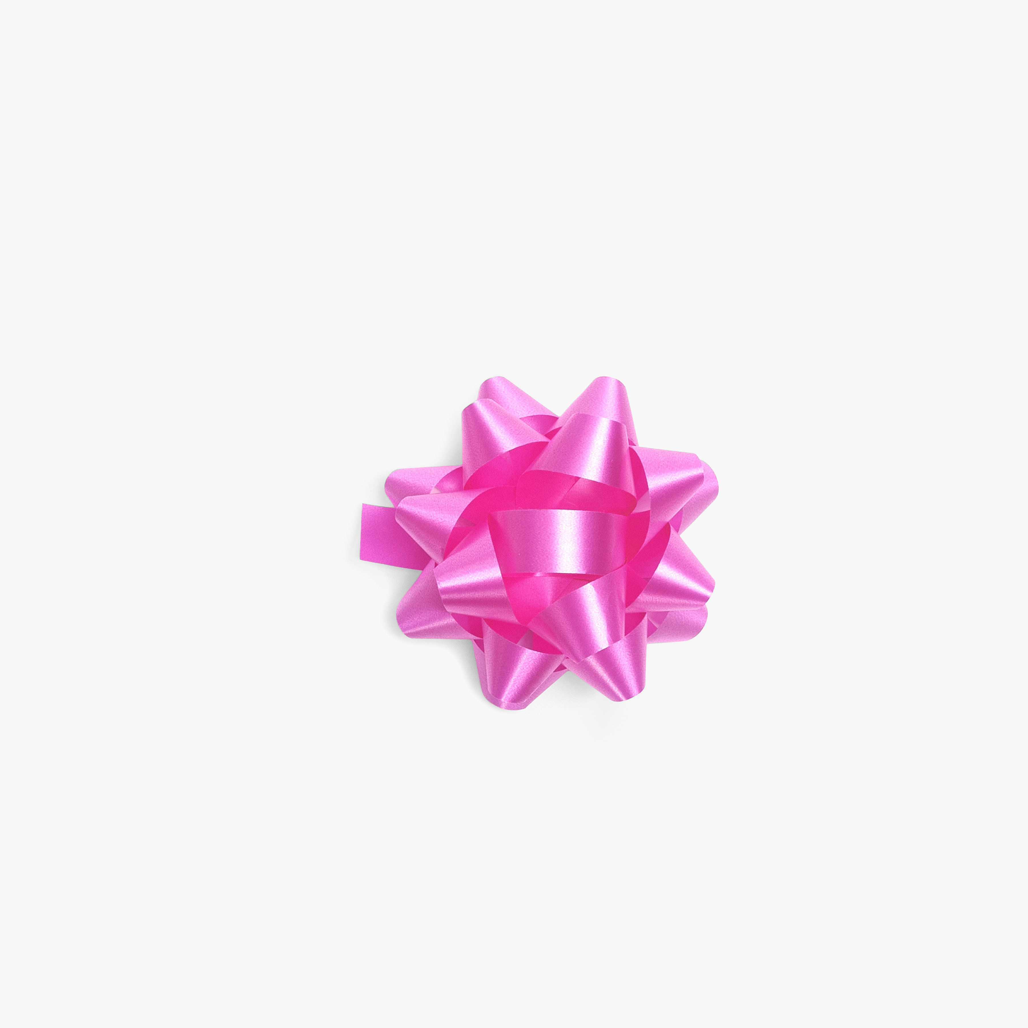 Small Pink Beauty Self Adhesive Star Gift Bows, 48 Pack
