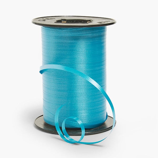 Caribbean Blue Curling Ribbon, 3/16"x510 yards