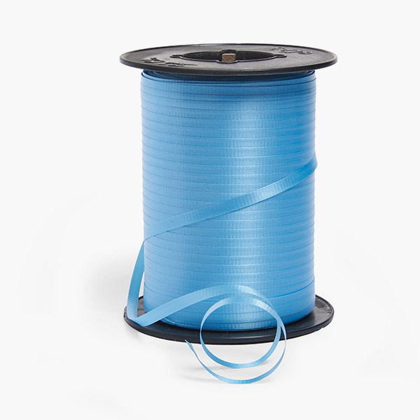 Light Blue Curling Ribbon, 3/16"x510 yards