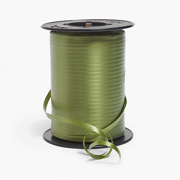 Moss Green Curling Ribbon 3/16"x510 yards