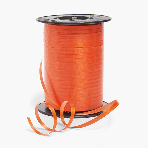 Orange Curling Ribbon 3/16"x510 yards