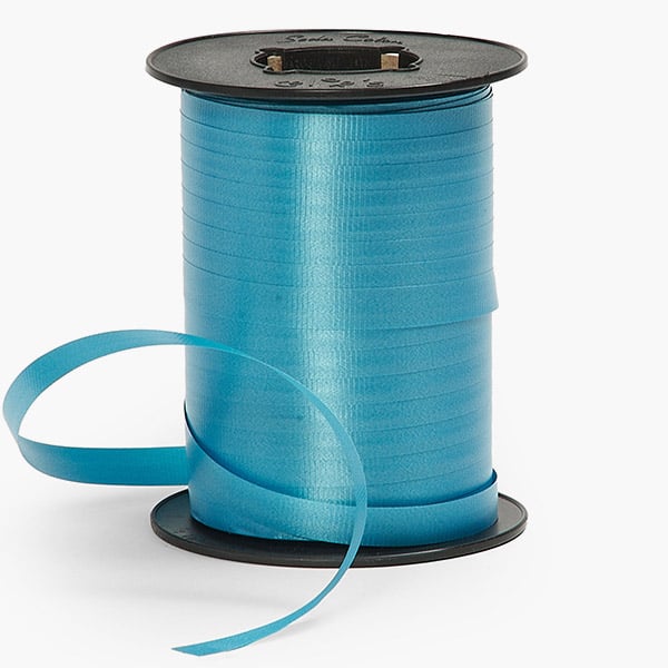 Caribbean Blue Curling Ribbon, 3/8"x260 yards