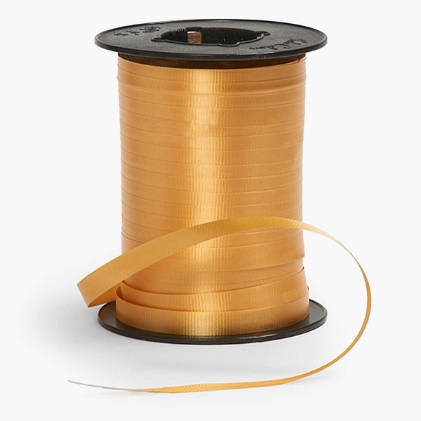 Holiday Gold Curling Ribbon, 3/8"x260 yards