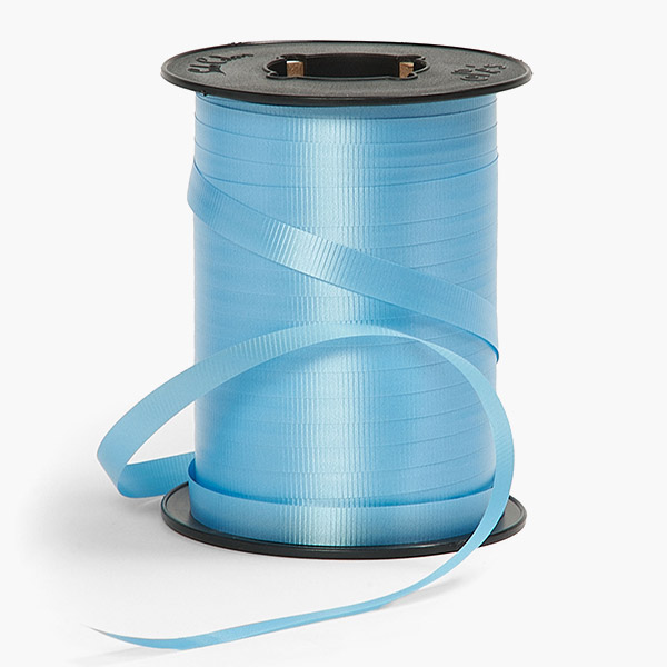 Light Blue Curling Ribbon, 3/8"x260 yards