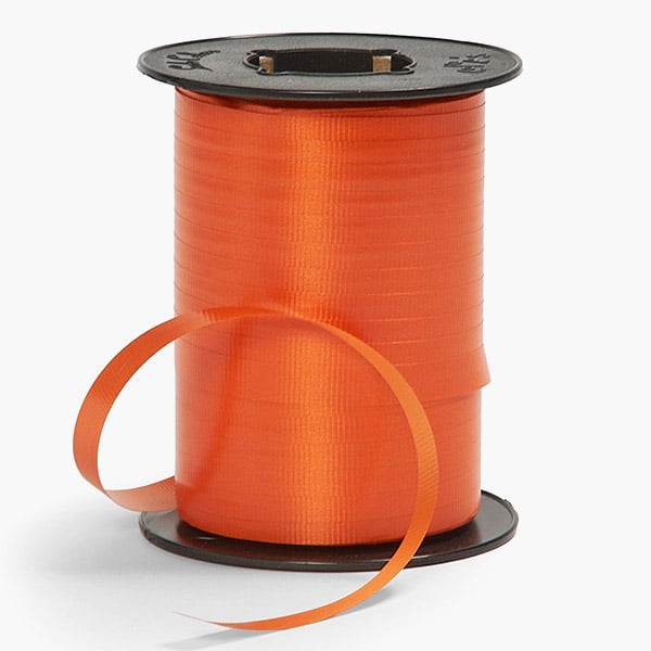 Orange Curling Ribbon 3/8"x260 yards